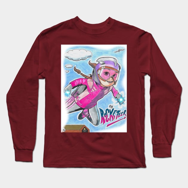 Rocketeer Long Sleeve T-Shirt by Popoffthepage